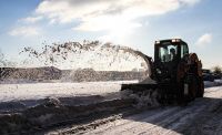 Шнекороторный снегоочиститель Impulse SR1850 на мини-погрузчик JCB HV Market