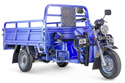 Грузовой электрический трицикл Rutrike Эксперт ПРО 2000 темно-синий HV Market