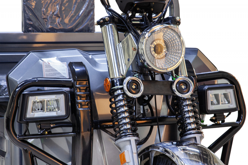 Грузовой электрический трицикл Rutrike Эксперт ПРО Плюс 2200 Серый HV Market