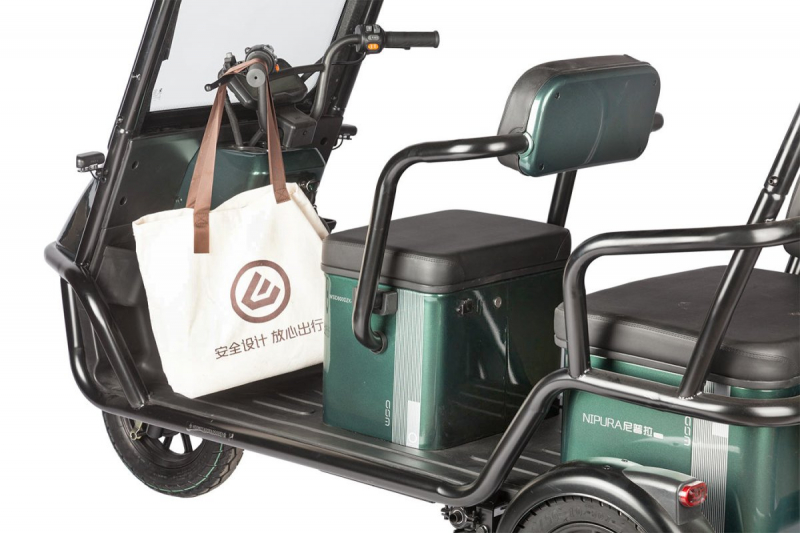 Электротрицикл Wanshida NIPLA 500 60V 1000Вт Черно-белый HV Market