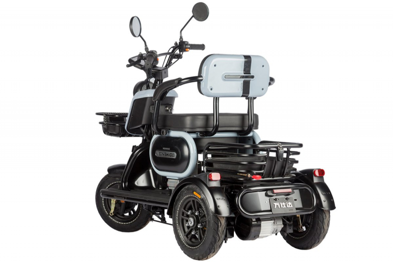 Электротрицикл Wanshida UN MOTO 60V 650Вт черно-синий HV Market