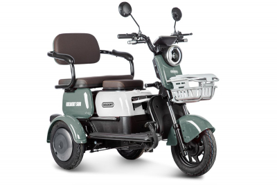Электротрицикл Rutrike Gelbert Sun 48V/60V 650Вт Зелено-белый HV Market