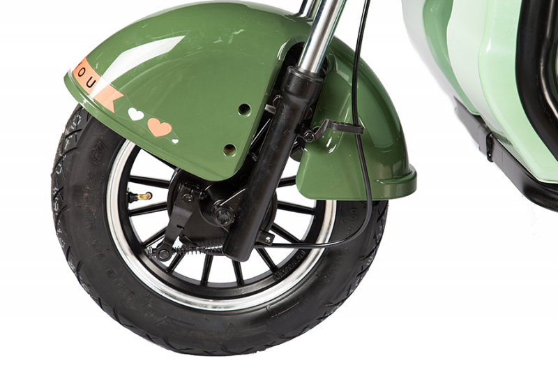 Электротрицикл Rutrike Gelbert Kang 48V/60V 800Вт Зеленый HV Market