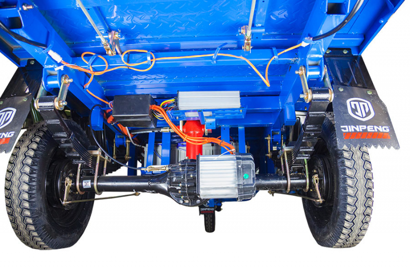 Грузовой электрический трицикл Rutrike D5 1700 гидравлика (60V1200W) Черный матовый HV Market