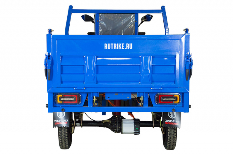 Грузовой электрический трицикл Rutrike D5 1700 гидравлика (60V1200W) Черный матовый HV Market