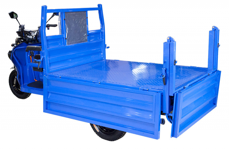 Грузовой электрический трицикл Rutrike D5 1700 гидравлика (60V1200W) Черный матовый HV Market