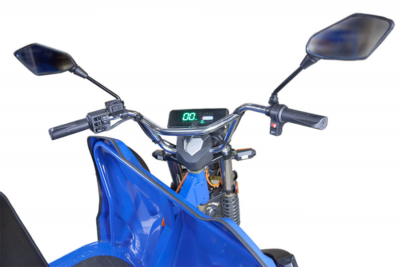 Грузовой электрический трицикл Rutrike D5 1700 гидравлика (60V1200W) Черный матовый HV Market