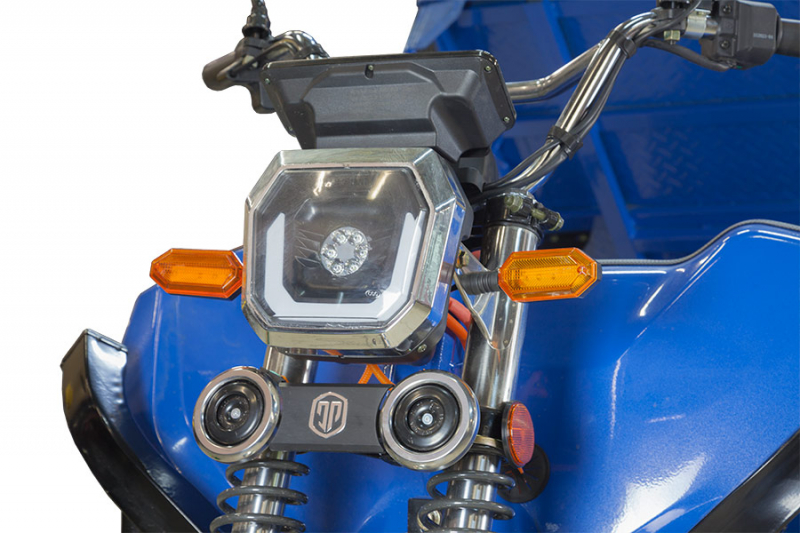 Грузовой электрический трицикл Rutrike D5 1700 гидравлика (60V1200W) Черный матовый HV Market