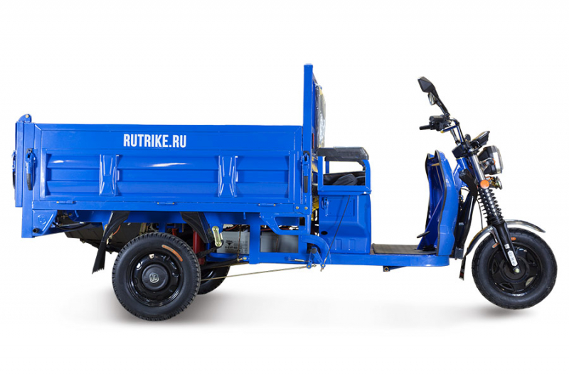 Грузовой электрический трицикл Rutrike D5 1700 гидравлика (60V1200W) Черный матовый HV Market