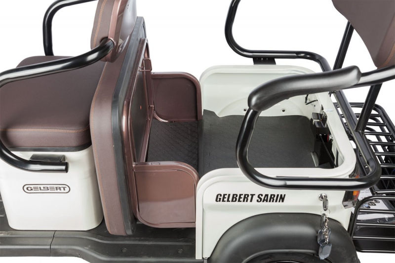 Электротрицикл Rutrike Gelbert Sarin 48V/60V 1000Вт Коричнево-белый HV Market