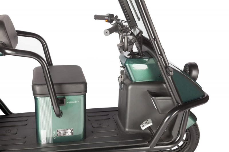 Электротрицикл Wanshida NIPLA 500 60V 1000Вт Черно-зеленый HV Market