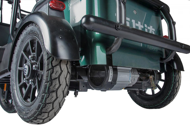 Электротрицикл Wanshida NIPLA 500 60V 1000Вт Черно-зеленый HV Market