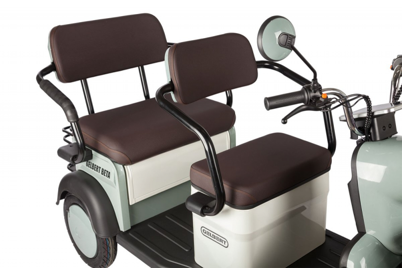 Электротрицикл Rutrike Gelbert Beta 48V/60V 800Вт Бежевый HV Market