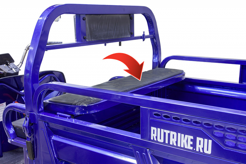 Грузовой электротрицикл Rutrike D4 1800 60V1200W темно-серый HV Market