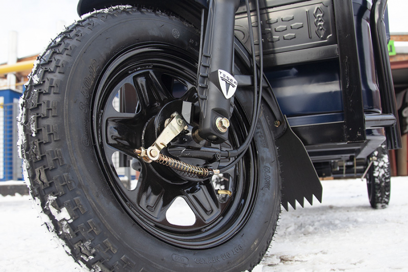 Грузовой электротрицикл Rutrike D4 1800 60V1200W темно-серый HV Market
