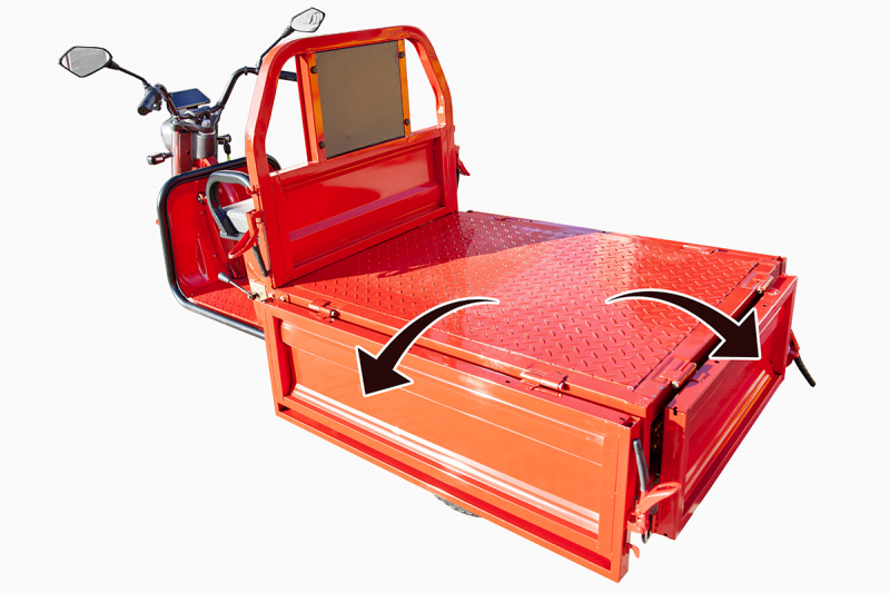 Грузовой электротрицикл Rutrike Амулет 1100 60V650W Черный матовый HV Market