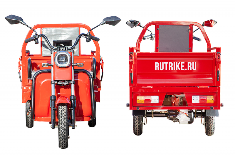 Грузовой электротрицикл Rutrike Амулет 1100 60V650W Черный матовый HV Market