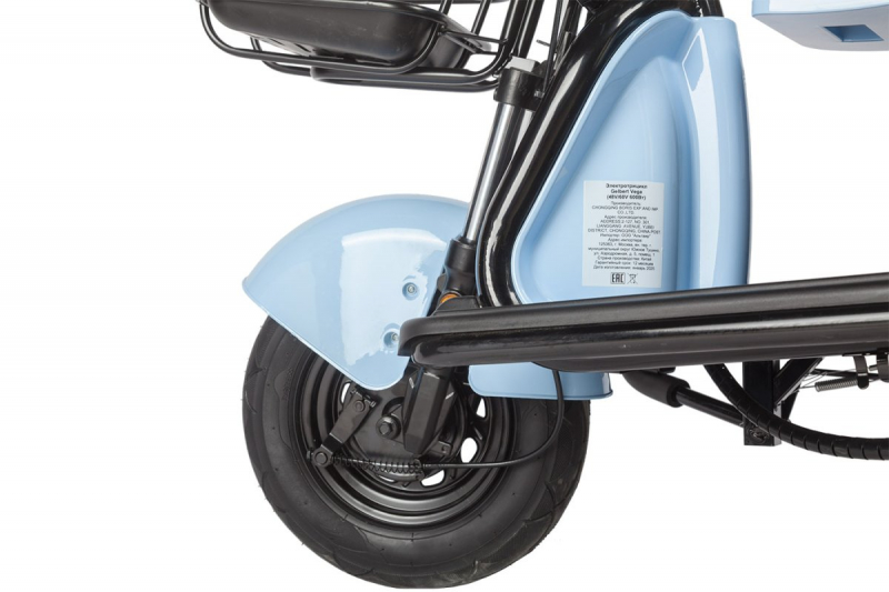 Электротрицикл Rutrike Gelbert Vega 48V/60V 600Вт Голубой HV Market