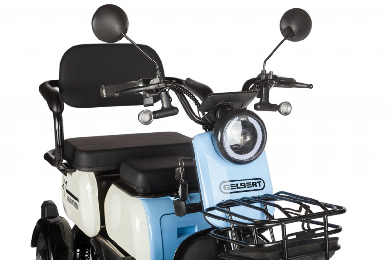Электротрицикл Rutrike Gelbert Vega 48V/60V 600Вт Голубой HV Market