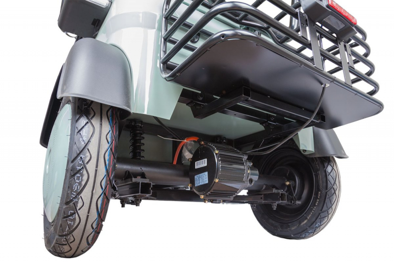 Электротрицикл Rutrike Gelbert Beta 48V/60V 800Вт Зелено-белый HV Market