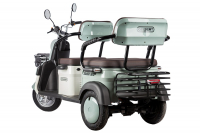 Электротрицикл Rutrike Gelbert Beta 48V/60V 800Вт Зелено-белый HV Market