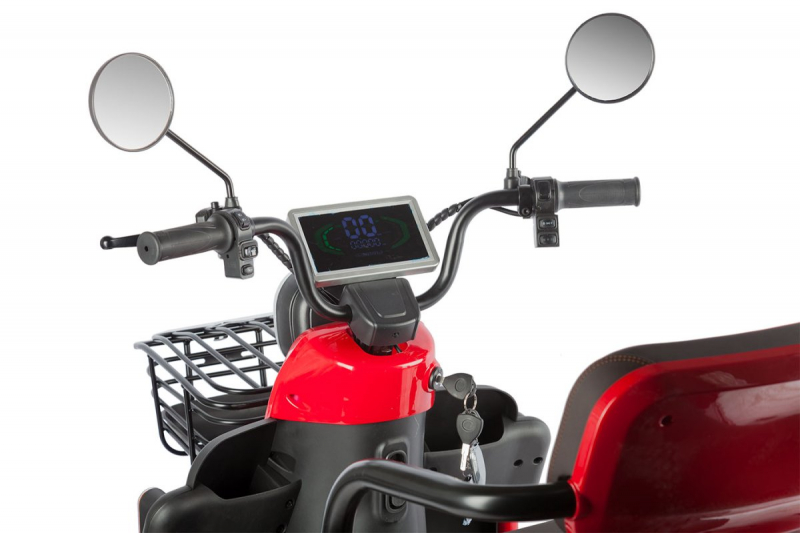 Электротрицикл Rutrike Gelbert Kappa 48V/60V 650Вт Красный HV Market