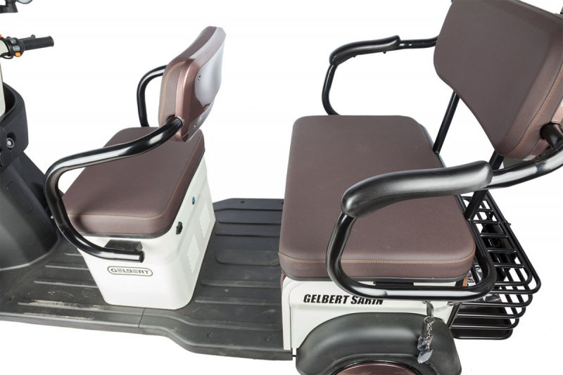 Электротрицикл Rutrike Gelbert Sarin 48V/60V 1000Вт Серо-белый HV Market