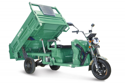 Грузовой электрический трицикл Rutrike D5 1700 гидравлика (60V1200W) темно-зеленый HV Market