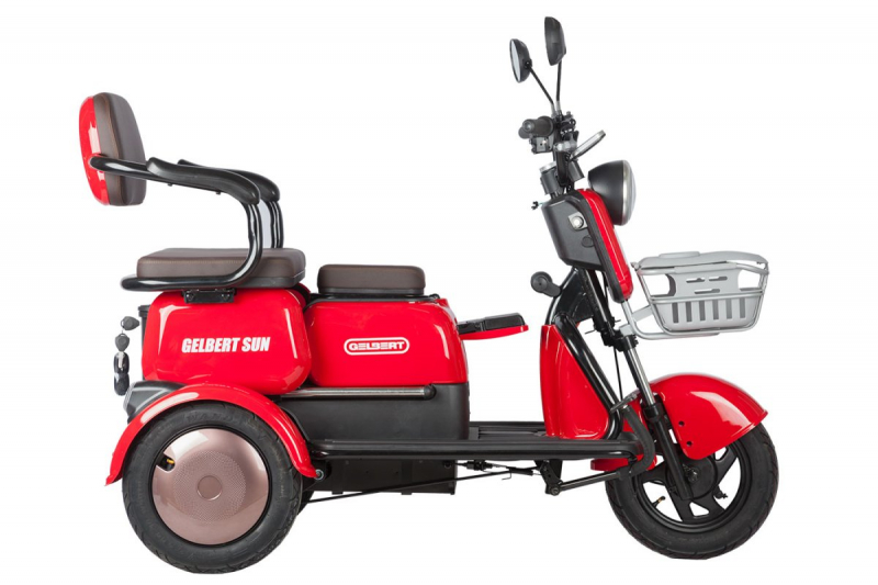 Электротрицикл Rutrike Gelbert Sun 48V/60V 650Вт Красный HV Market