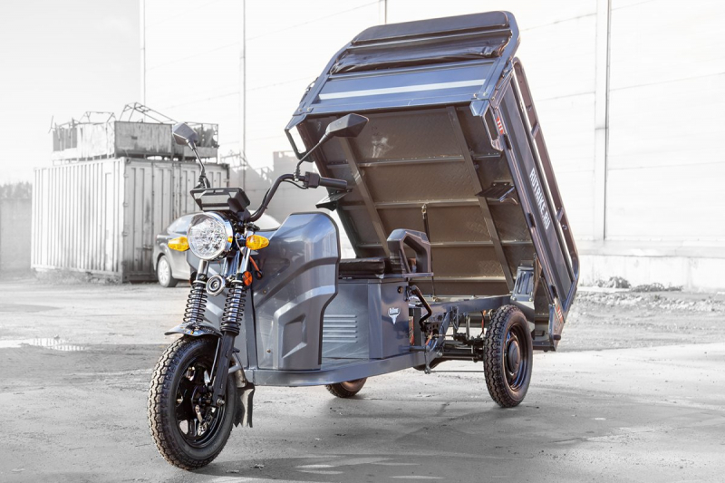 Грузовой электротрицикл Rutrike Мастер 1500 60V1000W Черный матовый HV Market