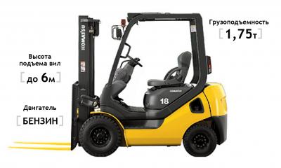 Бензиновый погрузчик Komatsu FG18HT-21 HV Market