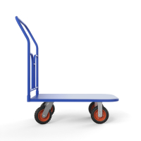 Тележка платформенная ТПТ (г/п 500 кг, 900x600 мм, колеса литая протекторная резина 160 мм) HV Market
