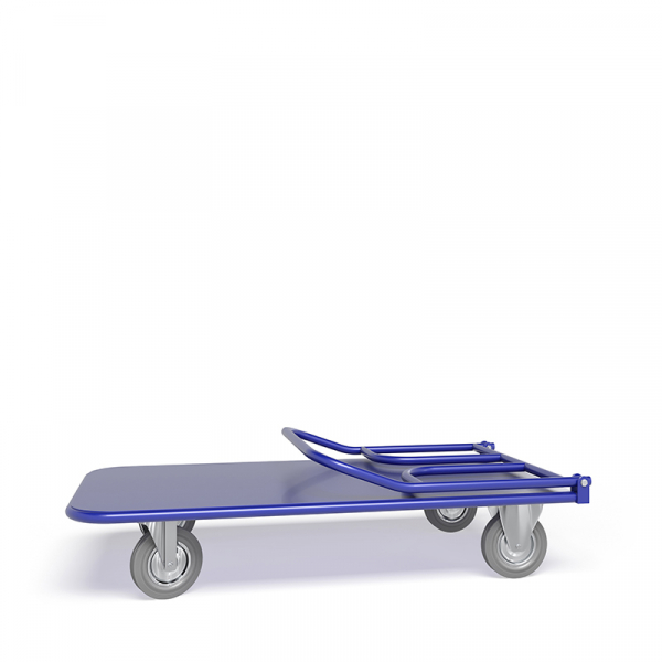 Тележка платформенная со складной ручкой ТПСР 3 М (600х1000) г/п 400 кг.160 серая резина HV Market