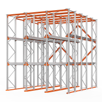 Стеллаж набивной паллетный (6000х4540х6000 мм), 3 линии, 3 яруса HV Market