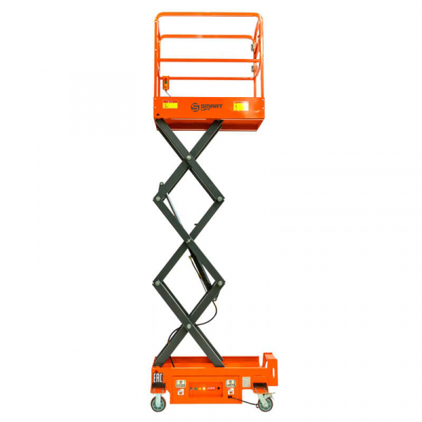 Подъемник ножничный несамоходный SJY-0.3-3.9 (AC&DC, 300 кг, 3,9 м) SMARTLIFT (SMART)
