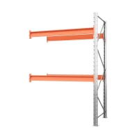 Секция приставная стеллажа металлического паллетного 2500х1800х1100 мм (70.1.5). Ярусы: пол+2 HV Market