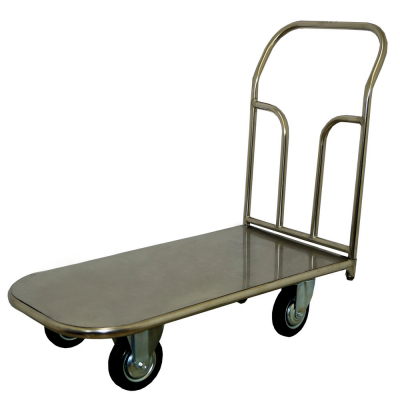 Тележка платформенная из нержавеющей стали ТП НЖ 3 (600х1000) г/п 500 кг.200 серая резина