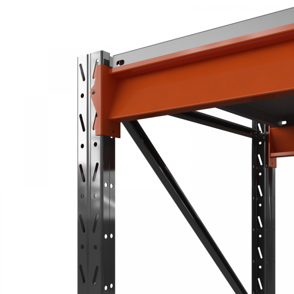 Стеллаж металлический ОПТИМА, 3500х1530х785 мм. Полки: 4 шт. метал.