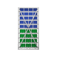 Стойка 735х1500 односторонняя А1-00-05-04  (синий/зеленый) HV Market