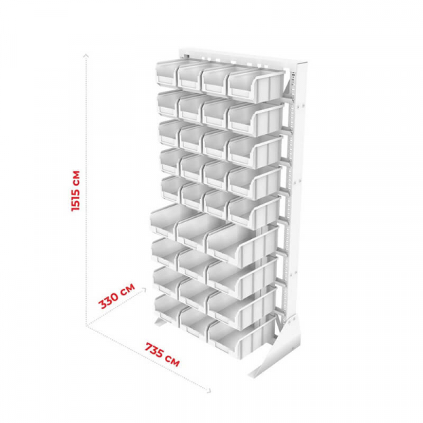 Стойка 735х1500 односторонняя А1-00-05-04 (синий/зеленый)