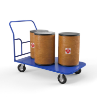 Тележка платформенная ТПТ 600х1000 (г/п 300 кг.) 210 пневматическая резина HV Market