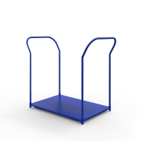 Тележка платформенная с двумя ручками ТЯ 3 основание (600х1000) 125 черная резина HV Market