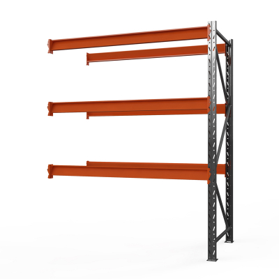 Секция приставная стеллажа металлического ОПТИМА, 2000х2500х600 мм. Полки: 3 шт. без настила