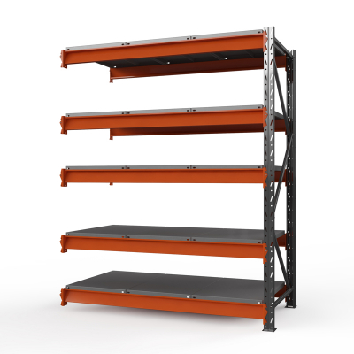 Секция приставная стеллажа металлического ОПТИМА, 3000х1250х785 мм. Полки: 5 шт. метал.