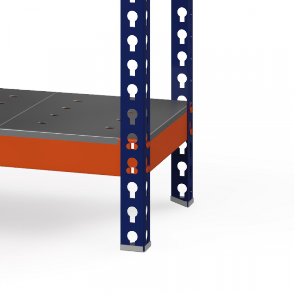 Стеллаж Профи Т (2000/1845/655), 3 яруса металл оц. перф.