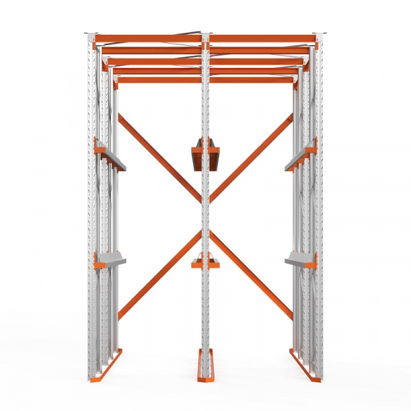 Стеллаж набивной паллетный (4500х3060х5000 мм), 2 линии, 3 яруса HV Market