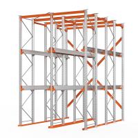 Стеллаж набивной паллетный (4500х3060х5000 мм), 2 линии, 3 яруса HV Market