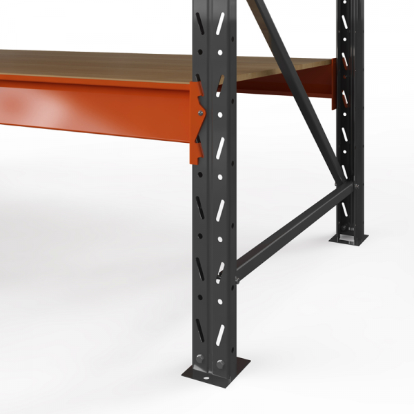 Стеллаж металлический ОПТИМА, 2000х1530х785 мм. Полки: 3 шт. фанера