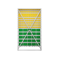 Стойка 1150х2000 односторонняя В1-09-00-05  (желтый/зеленый) HV Market