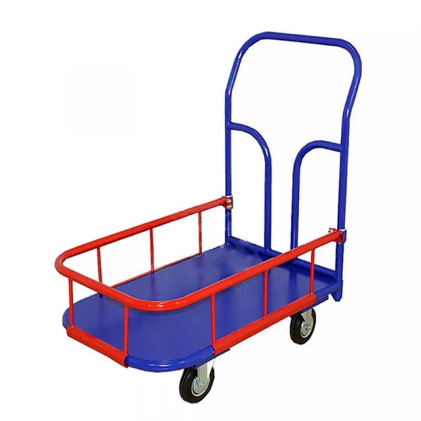 Тележка платформенная с бортиком 150 мм.ТПБ 5 (700х1200) г/п 550 кг.200 литая протекторная резина